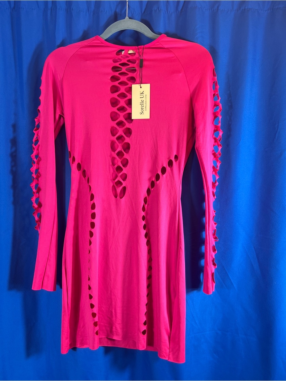 Sorelle UK Hot Pink Cutout Mini Dress